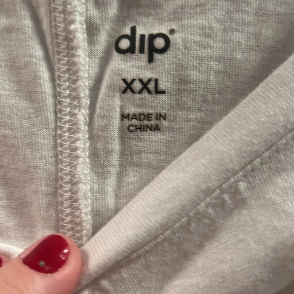 Dip short sleeve crop top with tie in back. No stains or holes. - Picture 2 of 3